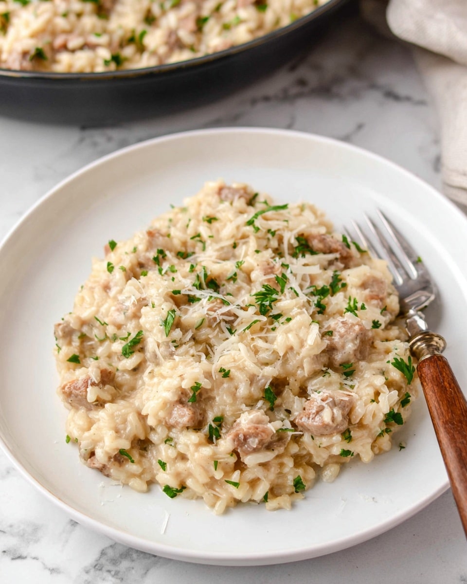 Chicken Rice Risotto Recipe Creamy Chicken and Parmesan Rice Skillet - Easy Comfort Food