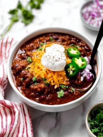 Slow Cooker Beef and Bean Chili Recipe